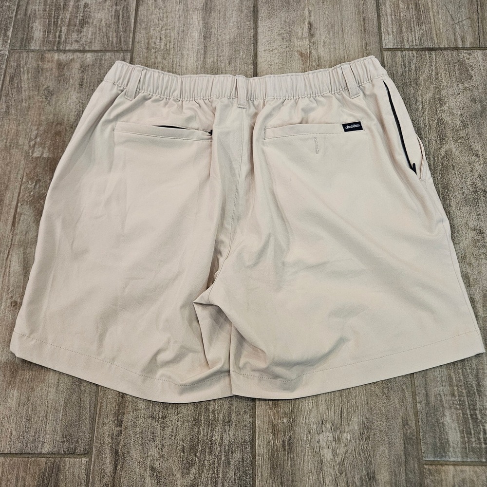 Chubbies Everywear Shorts Mens L Khaki 6" Inseam Stretch Performance Golf Preppy - Picture 5 of 13